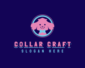 Collar - Pet Dog Grooming Ribbon logo design