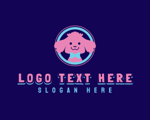 Treat - Pet Dog Grooming Ribbon logo design