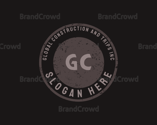 Grunge Circle Business Logo