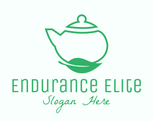 Organic Tea Teapot logo design