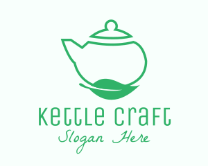 Kettle - Organic Tea Teapot logo design