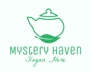 Organic Tea Teapot logo design