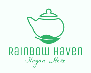 Organic Tea Teapot logo design