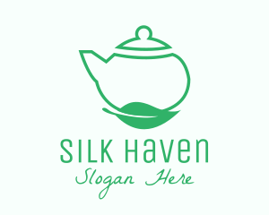 Organic Tea Teapot logo design