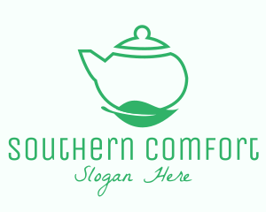 Organic Tea Teapot logo design