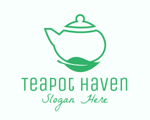 Teapot - Organic Tea Teapot logo design
