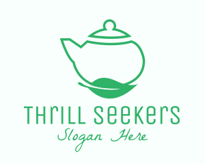 Organic Tea Teapot logo design