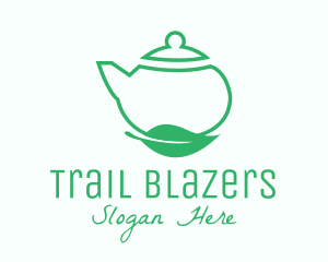 Organic Tea Teapot logo design