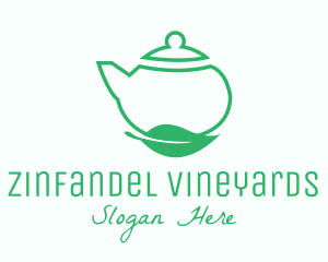 Organic Tea Teapot logo design