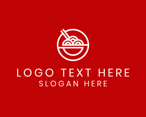 Oriental Ramen Food Stall  logo design