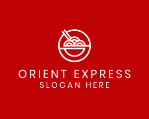 Orient - Oriental Ramen Food Stall logo design