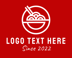 Korean - Oriental Ramen Food Stall logo design