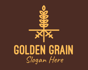 Golden Wheat Farm logo design