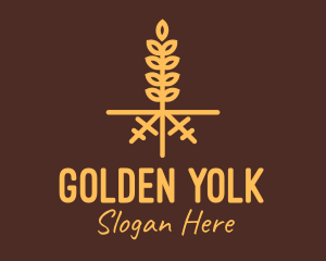 Golden Wheat Farm logo design