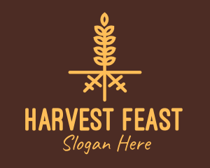 Golden Wheat Farm logo design