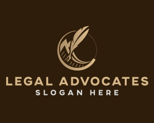 Legal Document Letter logo design