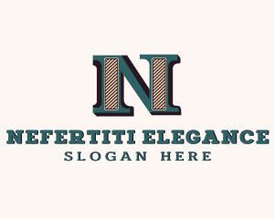 Vintage Boutique Letter N logo design