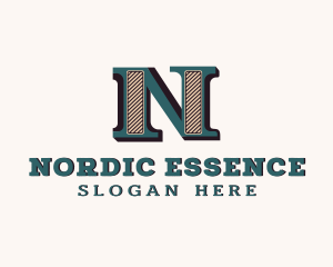 Vintage Boutique Letter N logo design