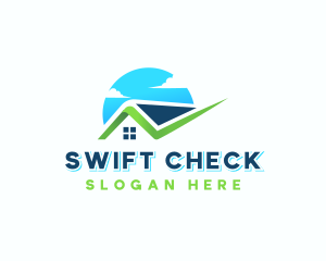 Check - Check Roof House Property logo design