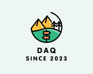 Hiking - Outdoor Park Mountain Camp logo design