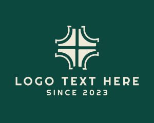 Geometric - Architecture Contractor Business logo design