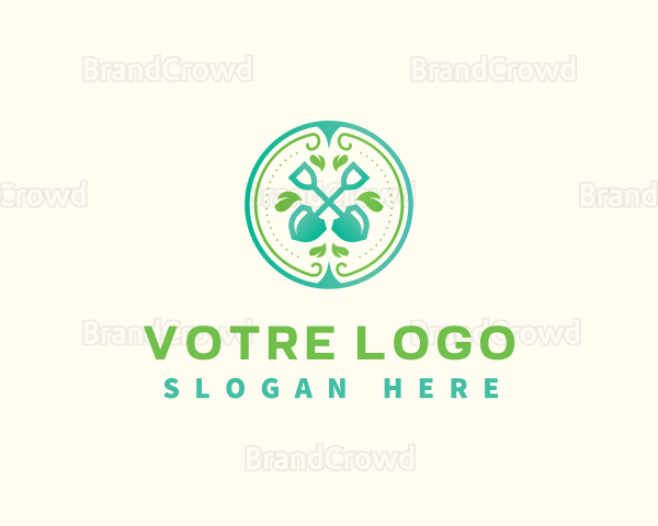 Shovel Leaf Landscaping Logo