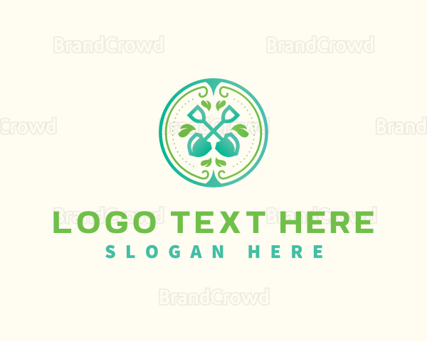 Shovel Leaf Landscaping Logo