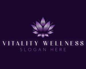 Lotus Wellness Flower logo design