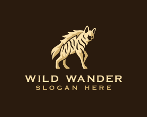 Wild Hyena Animal logo design