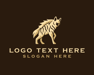 Hunter - Wild Hyena Animal logo design