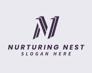 Creative Brand Letter N logo design