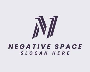 Creative Brand Letter N logo design