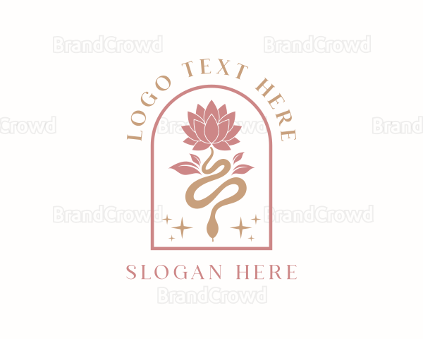 Lotus Flower Snake Logo