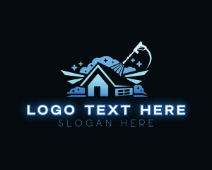 Clean - Pressure Cleaning Roof logo design