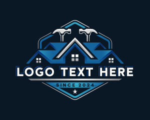 Repair - Roofing Hammer Remodeling logo design