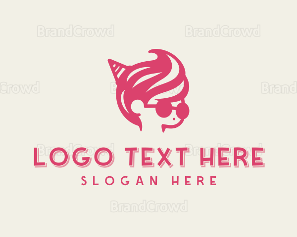 Ice Cream Swirl Boy Logo