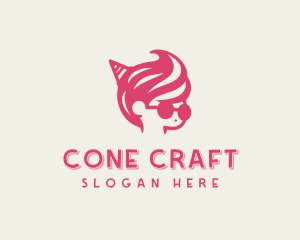 Ice Cream Swirl Boy logo design