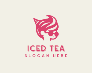 Ice Cream Swirl Boy logo design