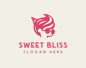 Ice Cream Swirl Boy logo design