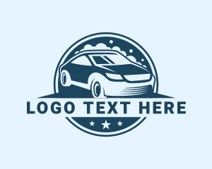 Clean - Car Washing Garage logo design
