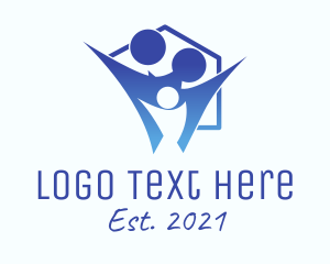 Child - Blue Family Home logo design