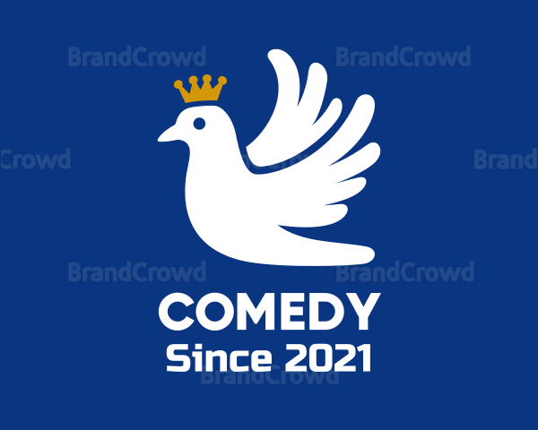 Dove Crown Bird Logo