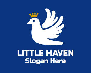 Dove Crown Bird Logo