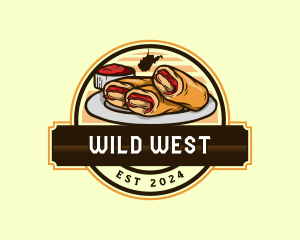 Pepperoni Rolls West Virginia logo design