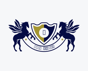 Corporate - Horse Pegasus Crest logo design