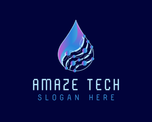 Droplet Tech Network logo design