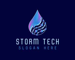 Droplet Tech Network logo design