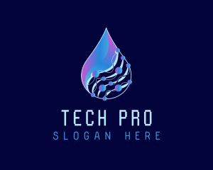 Tech - Droplet Tech Network logo design