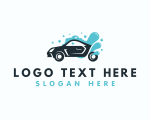 Auto - Car Wash Cleaning logo design