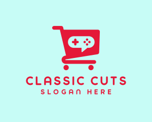 Console Shopping Cart logo design